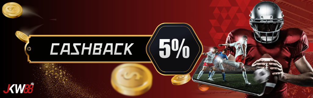 BONUS CASHBACK SPORTBOOKS 5%